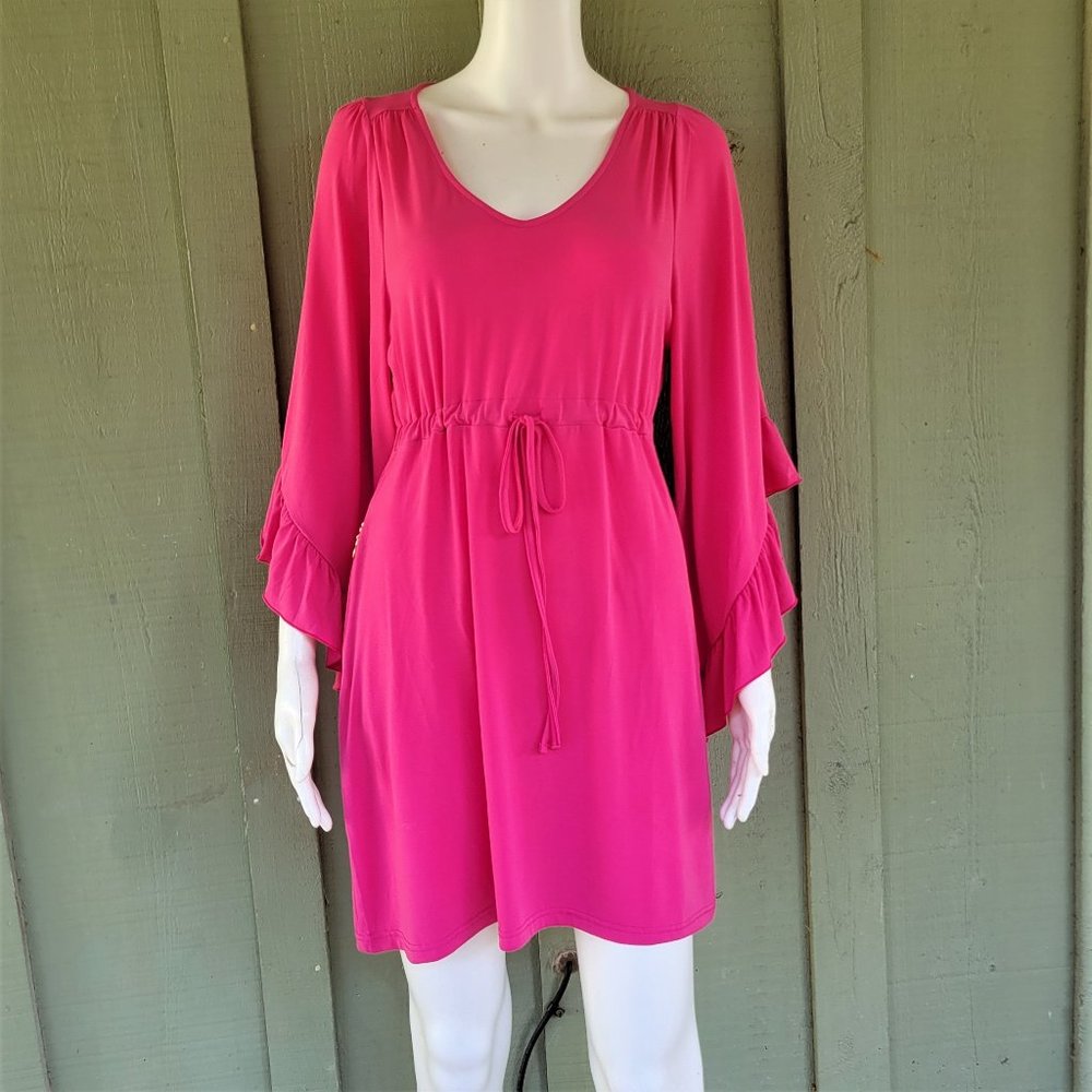 TRACY NEGOSHIAN Pink Slinky Mini Dress XS